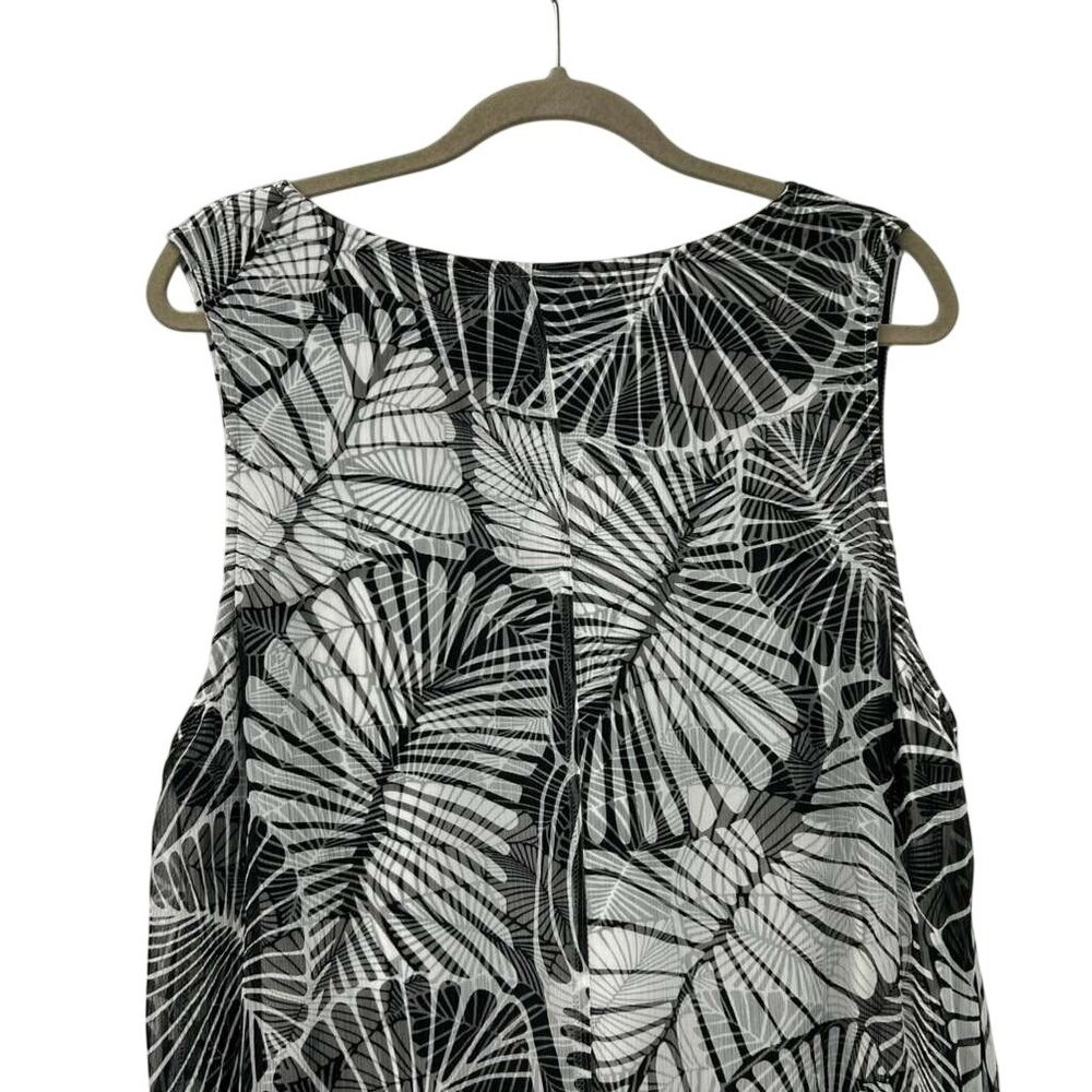 NWT Soft Surroundings Women's 1X Miami Beach Maxi Dress Black/White - Picture 11 of 16